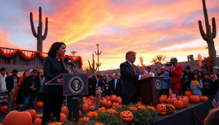 harris trump campaign halloween phoenix