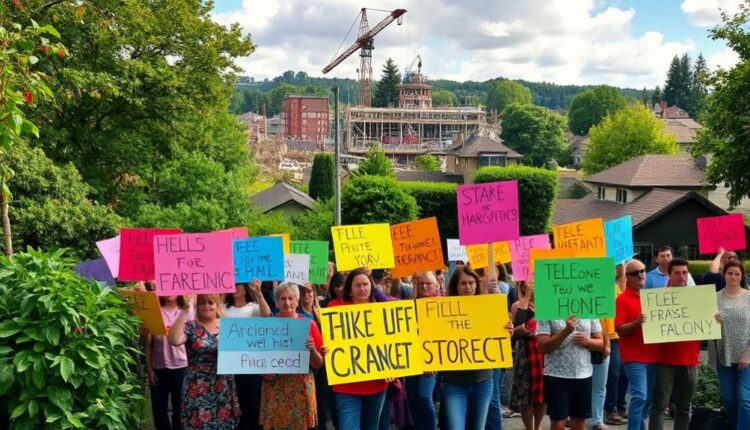 residents protest landfill expansion
