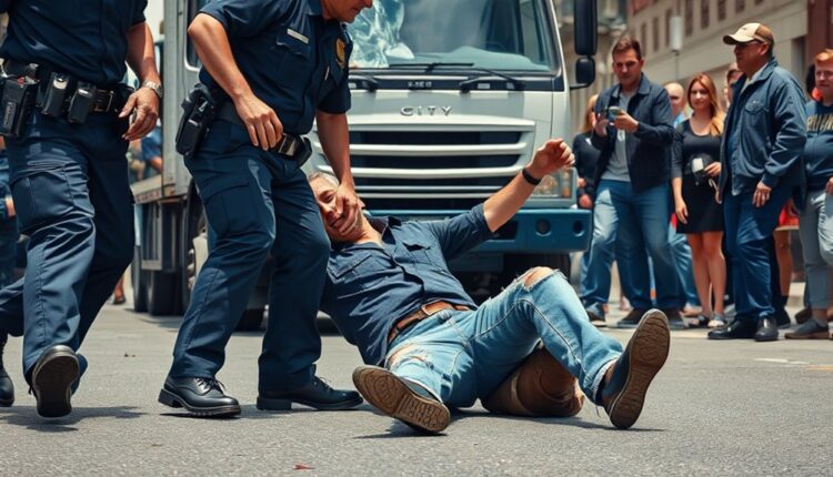 stolen truck crash assault